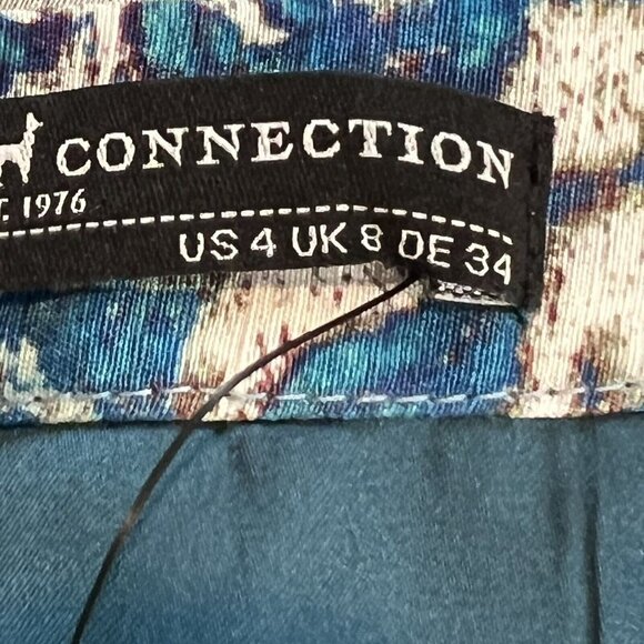 Peruvian Connection Blue Ambrosia Skirt Women's U.S. Size 4 NWT Linen Silk Blend - Picture 10 of 11